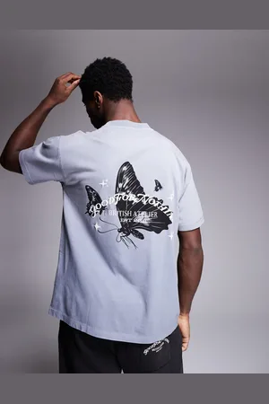 Good For Nothing T-shirt med sommerfugleprint på ryggen