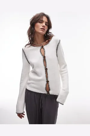 Résumé Cardigan med tungesting og knapper-Neutral