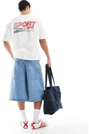 ASOS Oversized T-shirt med grafisk sportsprint i firkantet pasform