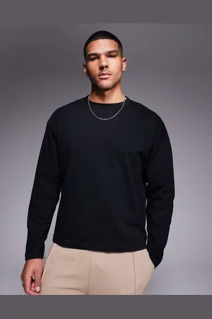 ASOS Oversized firkantet langærmet T-shirt i kraftigt stof på 240 gsm