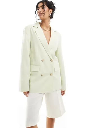 Miss Selfridge Oversized, dobbeltradet blazer i i løstsiddende pasform