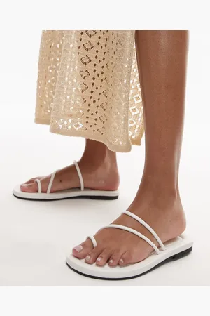 Topshop Jasper - Hvide og minimalistiske sandaler