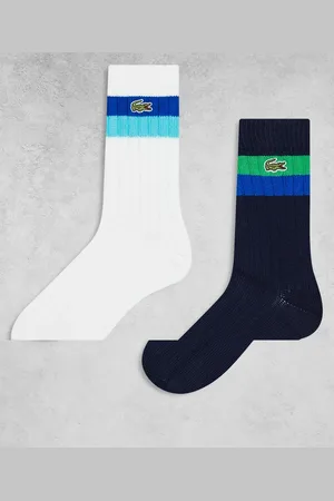 Lacoste Essentials - Pakke med 2 par sokker i og marineblå