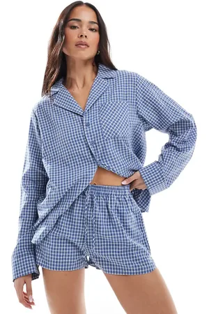 Daisy Street Pyjamasshorts med tern i boksershortsstil
