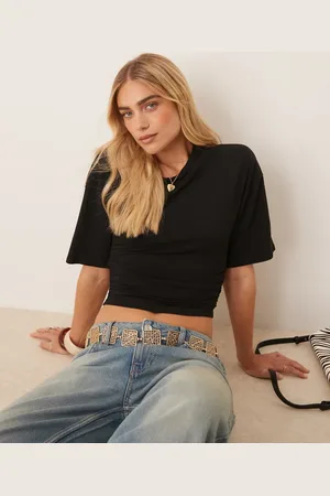 Gina Tricot Og blød top med rynker