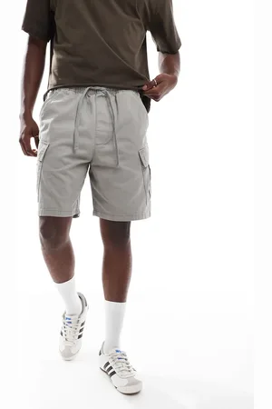 Pull&Bear Grå cargoshorts