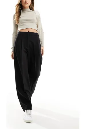 ASOS Sorte skræddersyede tapered bukser