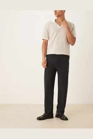 ASOS Sorte elegante bukser i løstsiddende skater-pasform