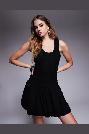 River Island Minikjole i hør med puf