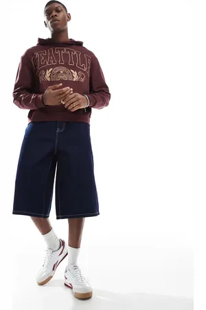 ASOS Indigoblå jorts i denim i længere længde