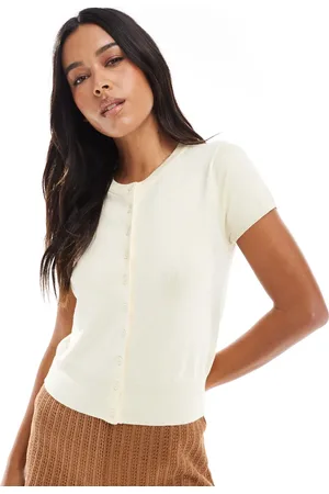 Stradivarius Strikket cardigan med korte ærmer