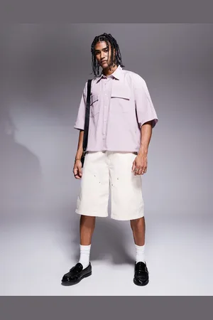 ASOS Ecrufarvede lange tømrer-jorts-Neutral