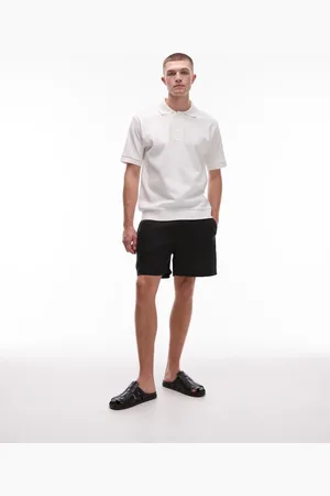 ARKET Sorte shorts med løbesnor i hør