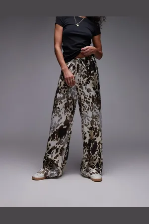 & OTHER STORIES Brune pull-on bukser i satin med brede ben og