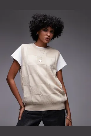 Carhartt Strikket vest med tern-Grå