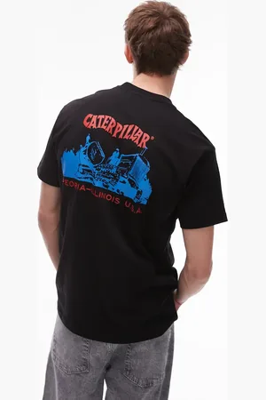 Caterpillar WWR - T-shirt med print på ryggen