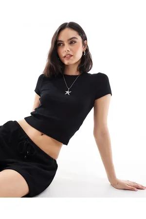 Cotton On Cotton On - cropped strand-T-shirt i let stof