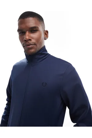 Fred Perry Marineblå træningsjakke