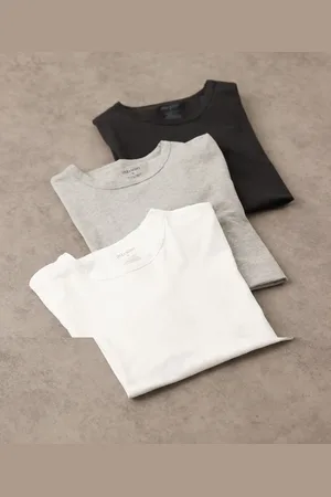 Lyle & Scott Pakke med 3 basis-T-shirts i sort/grå/hvid-Multifarvet