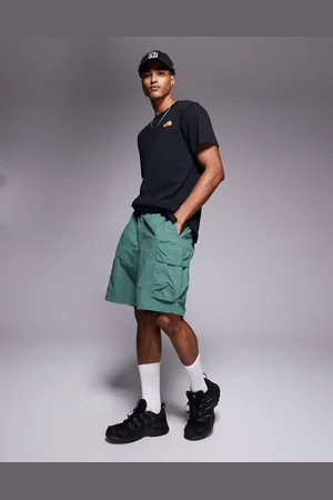 The North Face Grønne shorts med logo og cargolommer