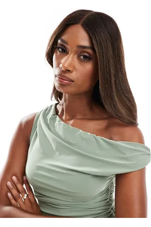 Missyempire Missy Empire - stram offshoulder-top med dobbeltlag - Kun hos ASOS
