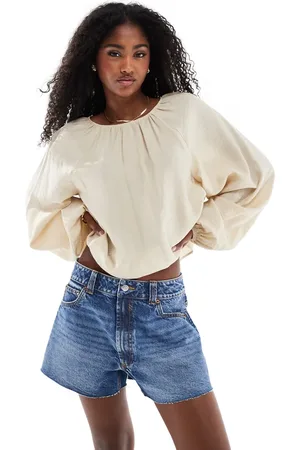 ASOS Afslappede blå denimshorts