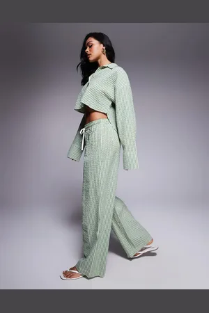 ASOS Lisa - Strandbukser i bæk-og-bølge-stof