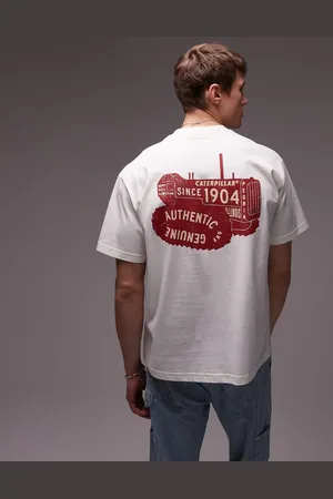 Caterpillar WWR - T-shirt med print på ryggen