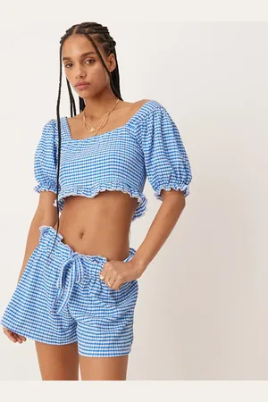 ASOS Mini-shorts med lyseblå - Del af sæt