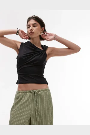 Topshop Top med knude på skulderen