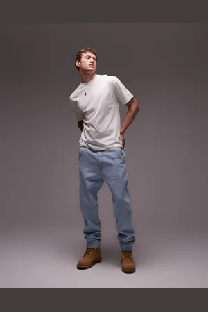 Caterpillar WWR - Tømrerjeans i lyseblå vask