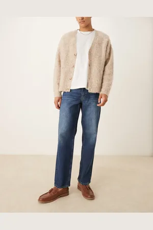 ASOS Mørkeblå jeans i vintage-stil med lige pasform