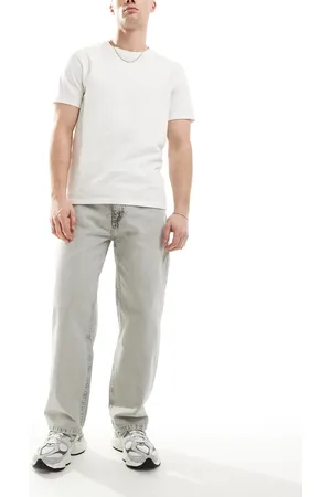 Pull&Bear Vintage-grå posede jeans