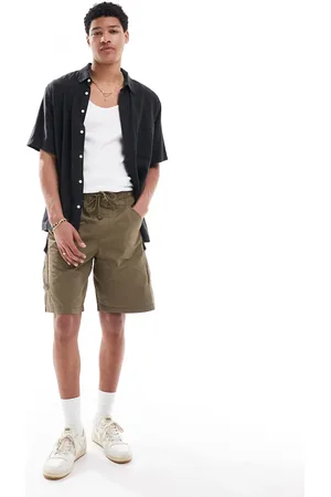 Pull&Bear Kakifarvede cargoshorts