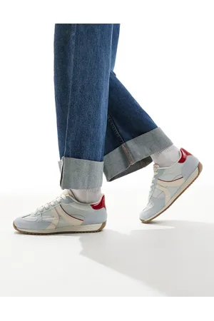 Stradivarius Sneakers i læder