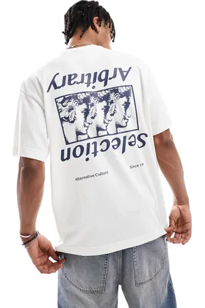 Pull&Bear T-shirt med grafik på ryggen