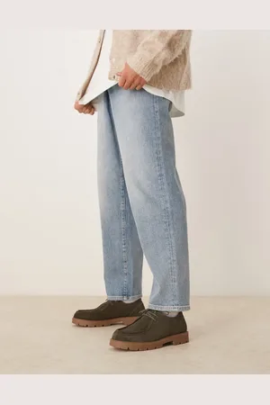 ASOS Khakigrønne snøresko med apron-toe i ruskind