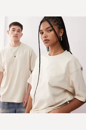 Vans Beige T-shirt med logo på venstre bryst - Kun hos ASOS-Brun