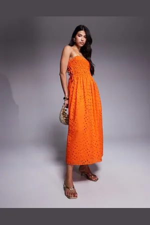 River Island Babydoll-maxikjole i broderie anglaise