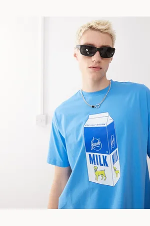 COLLUSION T-shirt med mælkeprint i skater fit
