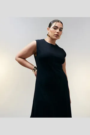 ASOS ASOS DESIGN Curve - ærmeløs midi-sundress i bomuld