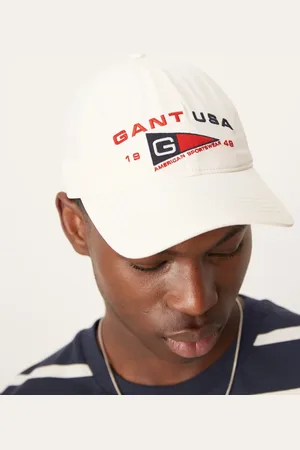 GANT Cremehvid baseball-kasket med 