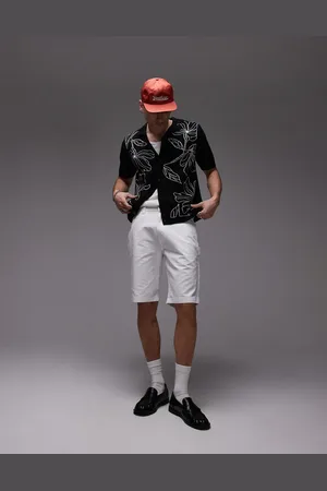 Dickies Løstsiddende og hvide 11-tommers tømrershorts i malerstil