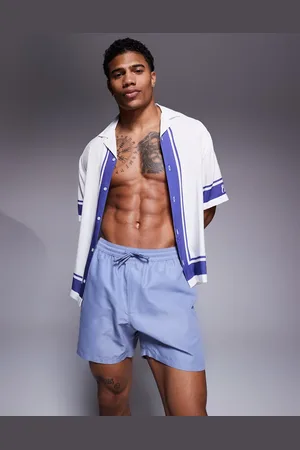 ASOS Mellemlange badeshorts i grå