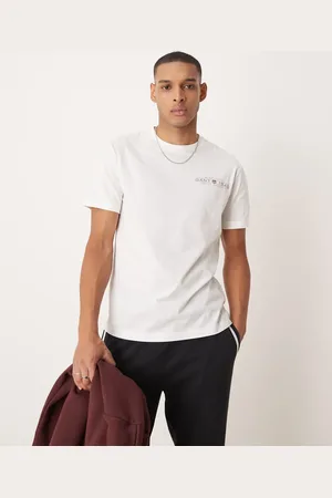 GANT Råhvid T-shirt med 