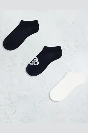 GANT Pakke med 3 par sokker til sneakers med monogramlogo i marineblå/hvid