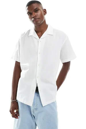 JACK & JONES Skjorte med reverskrave i hør