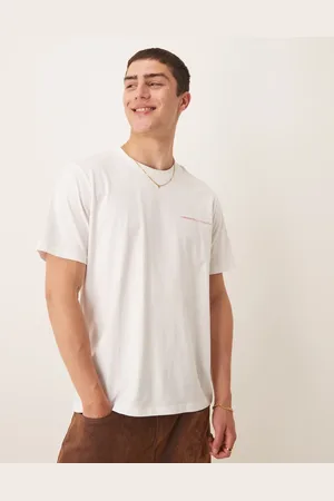 MANGO Afslappet T-shirt med print på ryggen