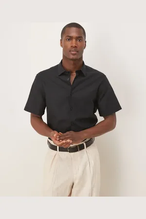 ASOS Elegant skjorte i hør i regular fit