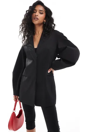ASOS Blazer uden krave med cocoon-ærmer